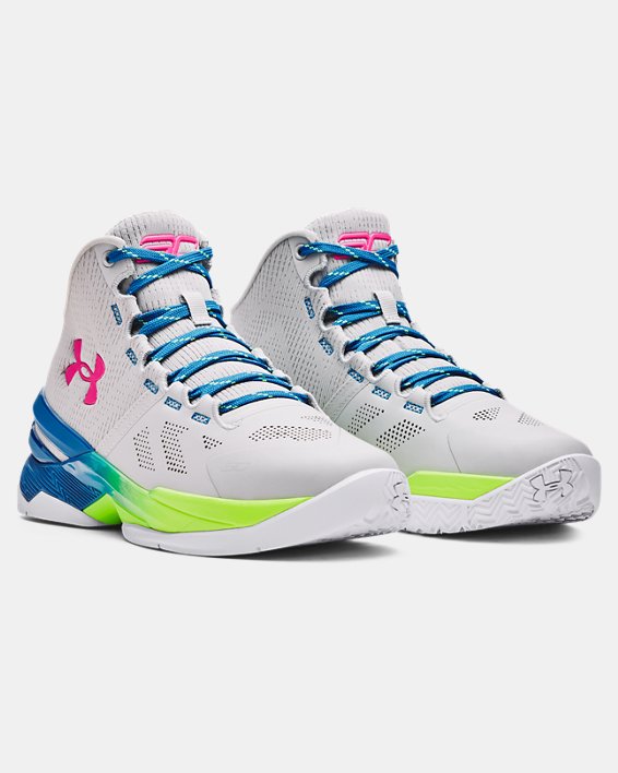 Grade School Curry 2 Splash Party Basketball Shoes in Gray image number 3